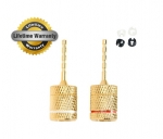 Gold pin speaker connectors